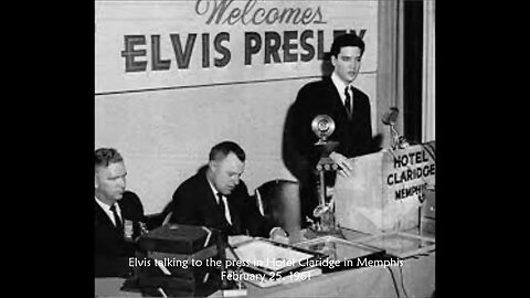 Elvis interview; February 25, 1961 Memphis, Tennessee