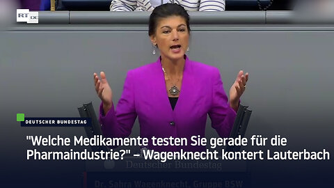 "Welche Medikamente testen Sie gerade für die Pharmaindustrie?" – Wagenknecht kontert Lauterbach