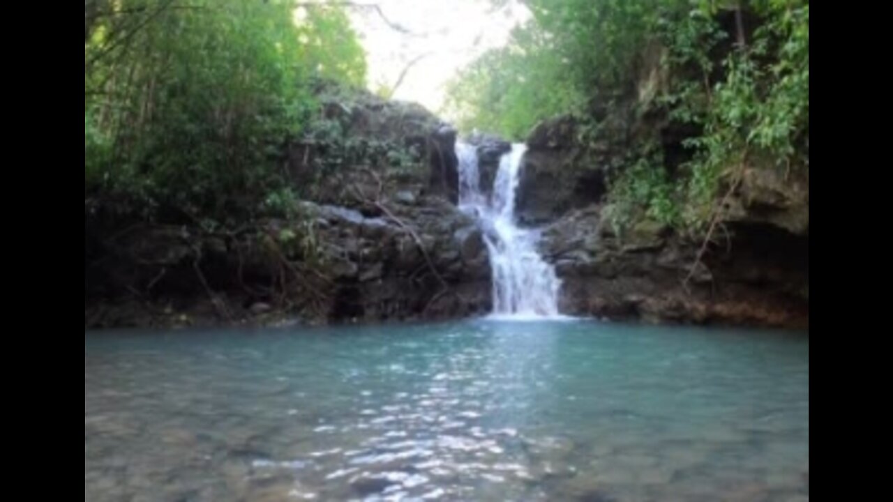 Stunning footage of kalauao falls hike in o ahu hawaii