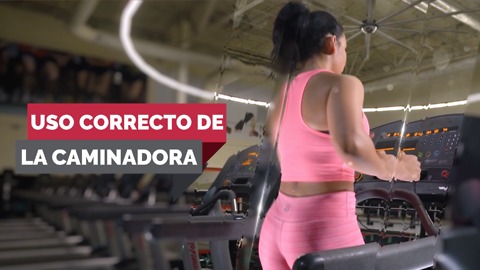 Uso correcto de la caminadora.