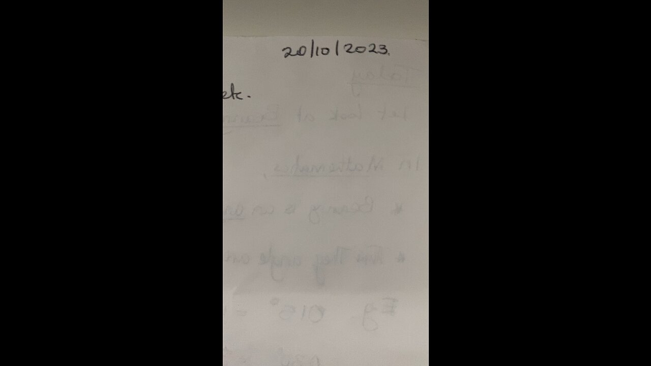 GCSE MATHEMATICS - BEARINGS I (INTRODUCTION) WITH EXAMPLES.