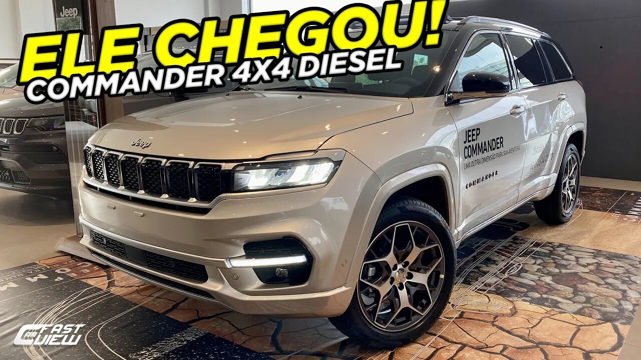 NOVO JEEP COMMANDER OVERLAND TD380 4X4 TURBO DIESEL 2022 EM DETALHES