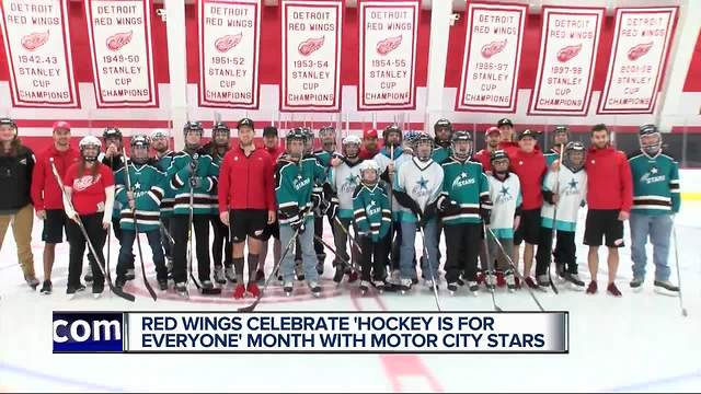 Red Wings celebrate Hockey for Everyone month with Motor City Stars