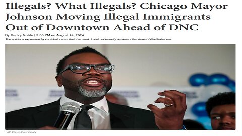 CHICAGO REMOVING ILLEGALS BEFORE DNC