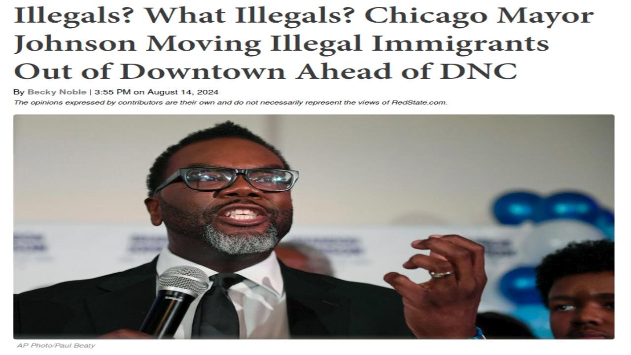 CHICAGO REMOVING ILLEGALS BEFORE DNC