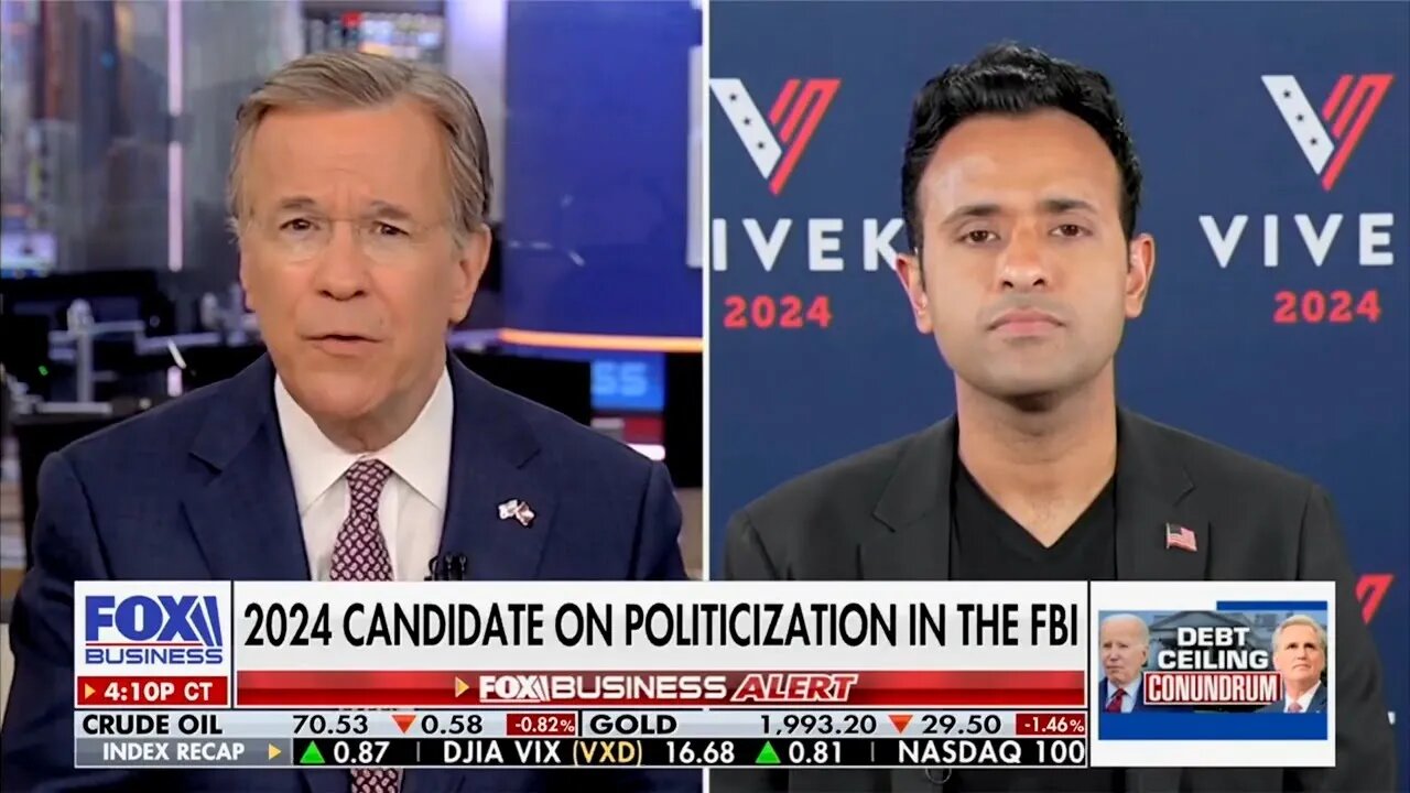 Vivek Ramaswamy Exposes FBI Corruption on Fox Business' The Evening Edit 5.16.23