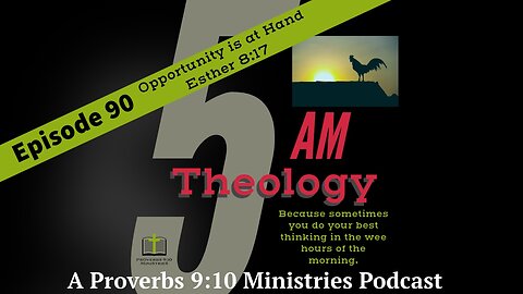 Excerpt from, "Opportunity is at Hand!"