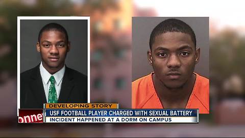 USF football player arrested for sexual battery after on campus incident