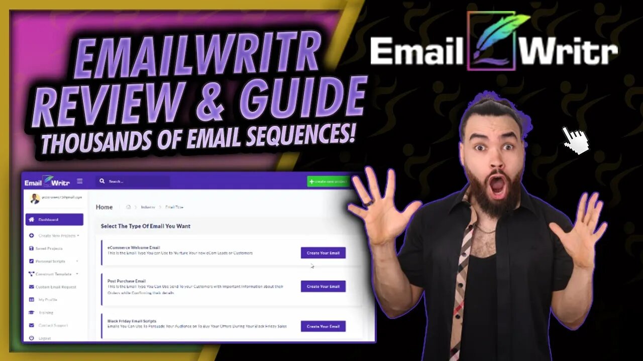 EmailWritr Review & Guide 📧 Over 1600 Email Sequences For Multiple Industries! Josh Pocock