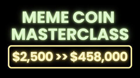 2 Years Trading Memecoins Knowledge in 18 minutes