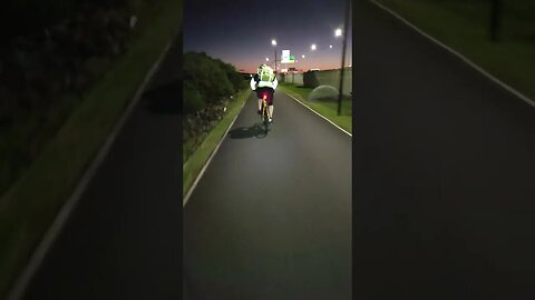 Overtaken on the bike path.