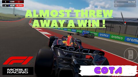 Mistake in the Penultimate Corner | COTA | F1 Mobile Racing 2023