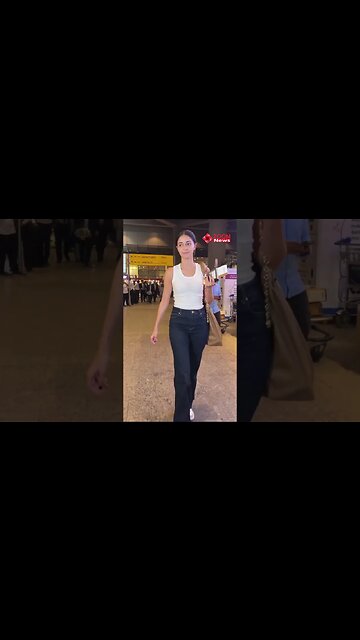 Anannya Panday GESTURES paps to keep QUIET at the Airport 📸✈️