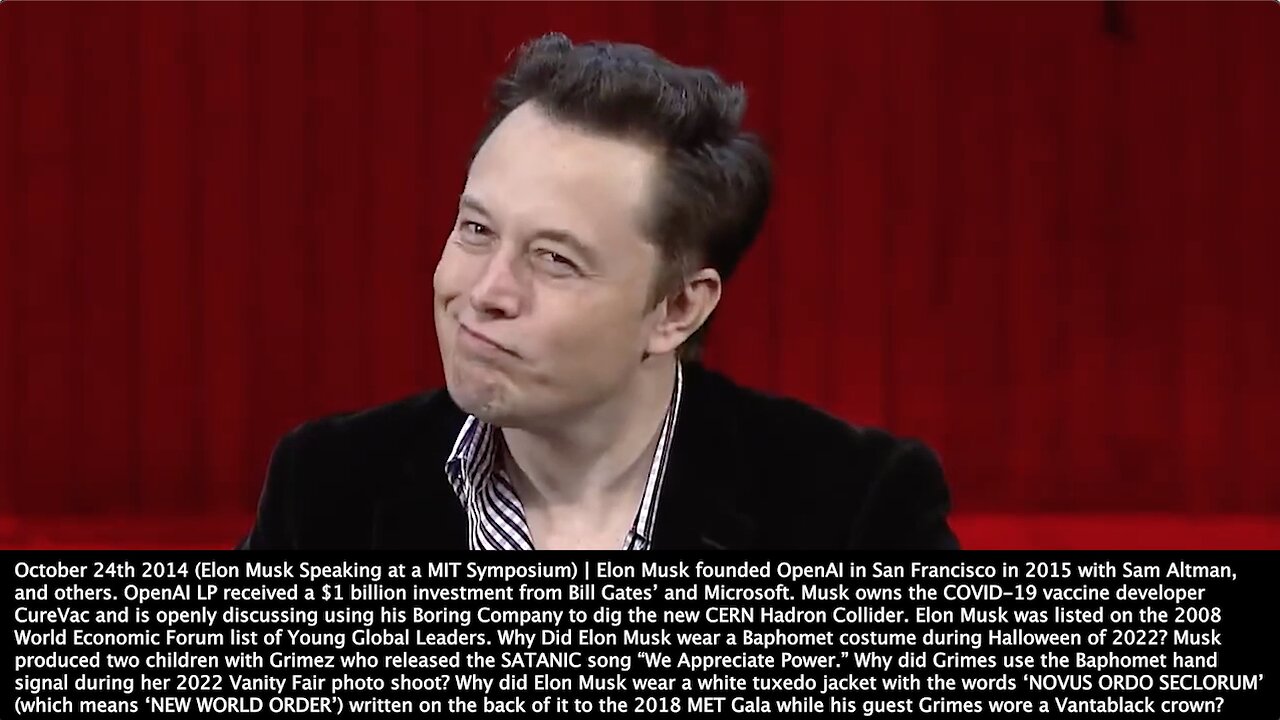 Elon Musk | "With Artificial Intelligence We Are Summoning the Demon. You Know Those Stories Where There Is a Guy With a Pentagram & the Holy Water Saying He Can Control the Demon? It Doesn't Work Out." - Elon Musk (2014)