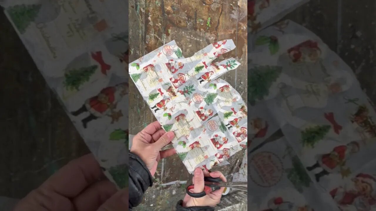 Get Creative with Napkin Burning Decoupage for Your Christmas Decor