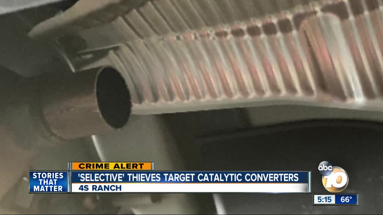 'Selective' thieves target catalytic converters in 4S Ranch