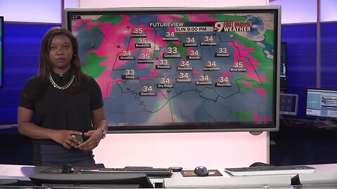 Your Saturday evening forecast