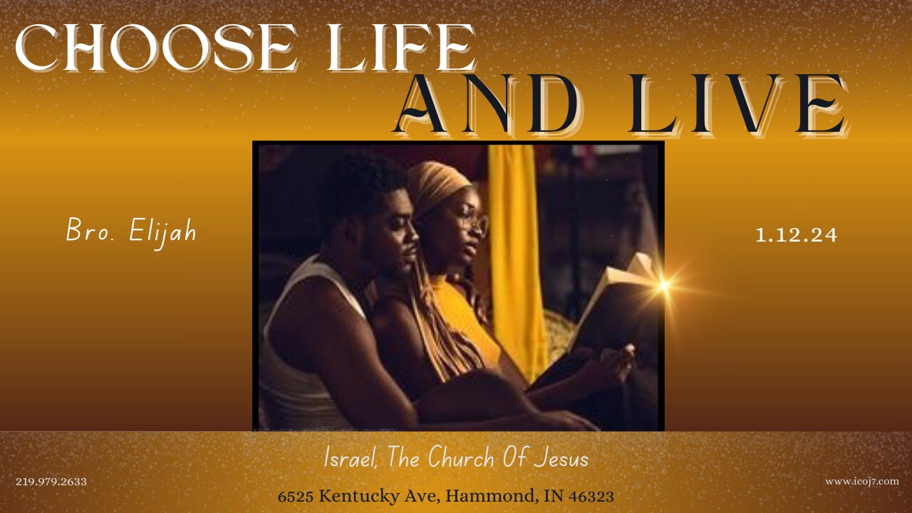 CHOOSE LIFE AND LIVE