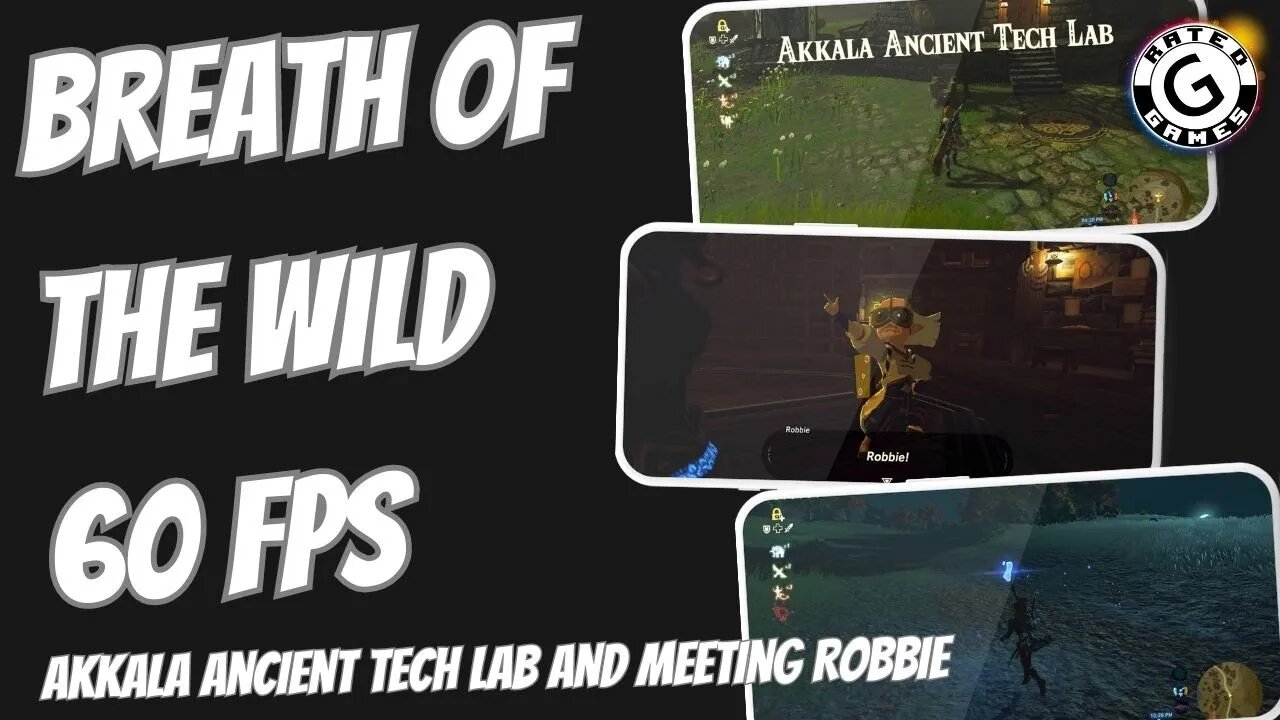 Breath of the Wild 60fps - Akkala Ancient Tech Lab, Metting Robbie