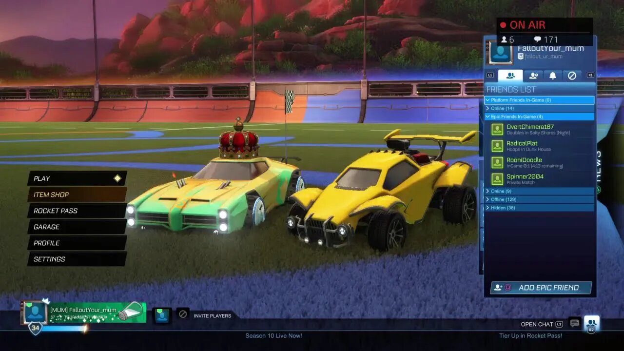 Let's Give it a Shot Then Play Alien | Rocket League | Livestream