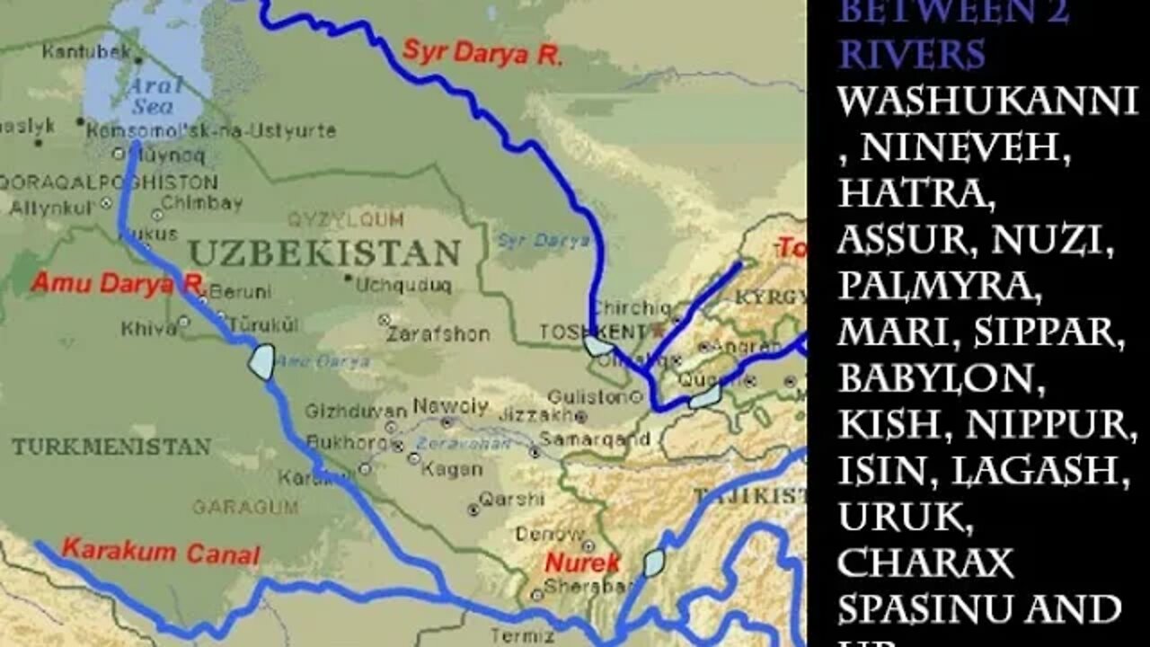 Land between 2 Rivers: Mesopotamia (BRAND NAME): Land of ARAM (REAL NAME) TARIM BASIN [TODAY'S NAME]