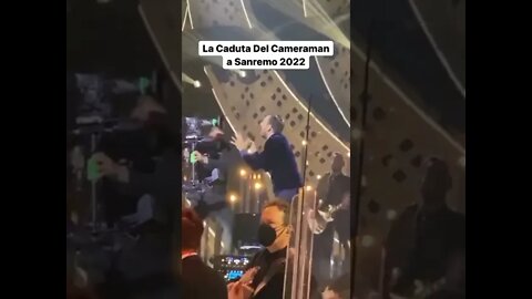 La Caduta Del Cameraman a Sanremo 2022