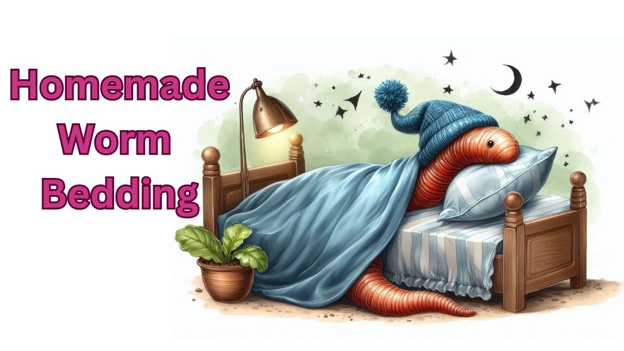 How to make Homemade Pre-composted Worm Bedding.