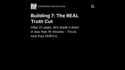 Building 7 - The REAL TRUTH cut