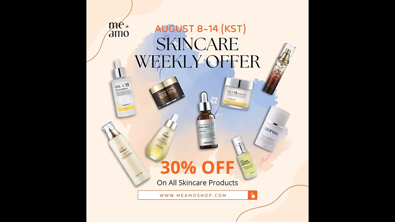 45% off Skincare Meamoshop use Code Lois ends Aug 15