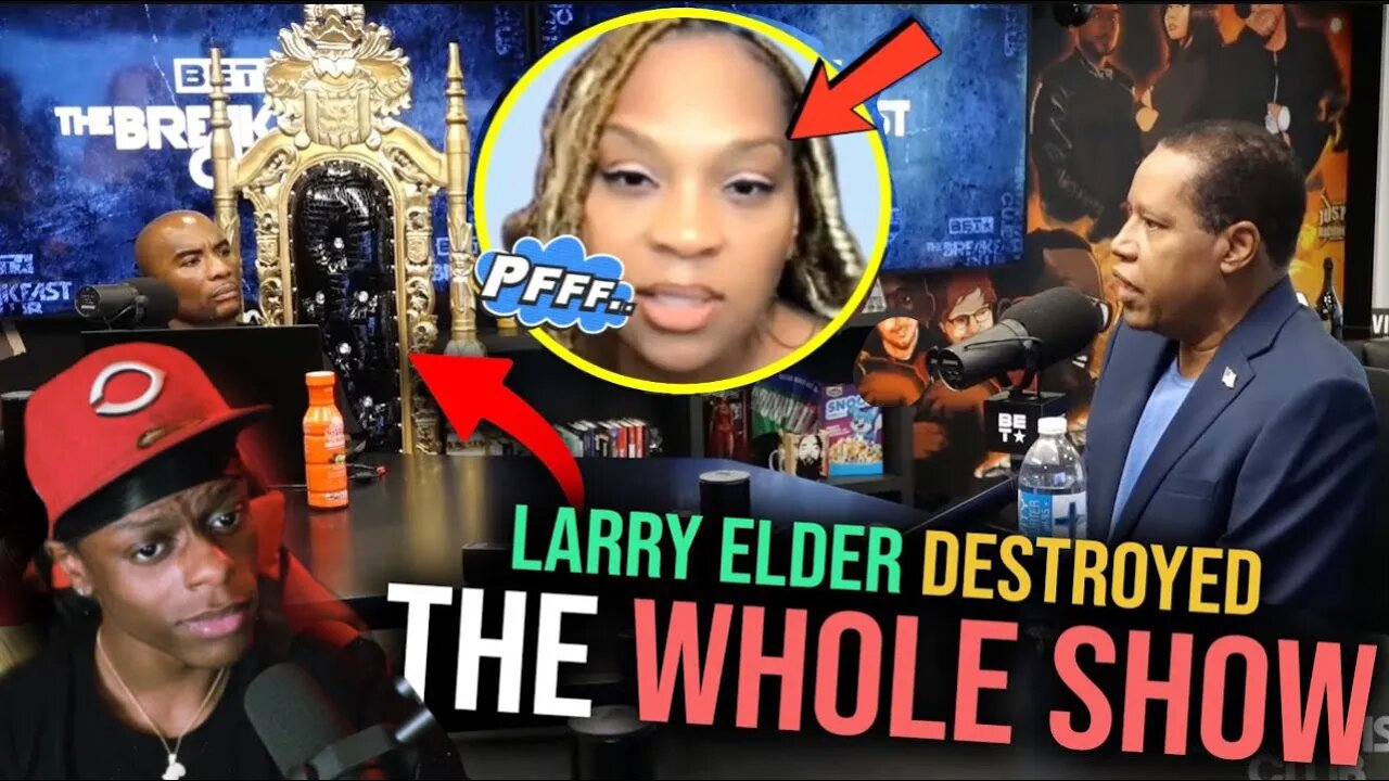 Larry Elder EXPOSES Charlamagne, Tezlyn Figaro and the Breakfast Club Debating Systematic Racism