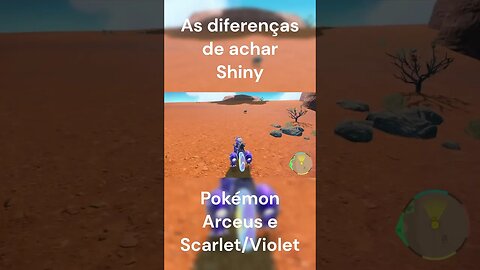 As diferenças de achar Shiny em Pokemon Legend: Arceus e Pokémon Scarlet e Violet ‐ #shorts