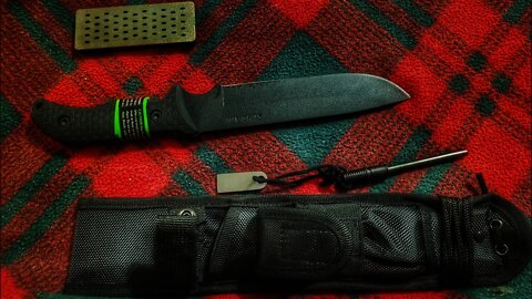 Unboxing a Schrade schf37 fixed blade survival knife