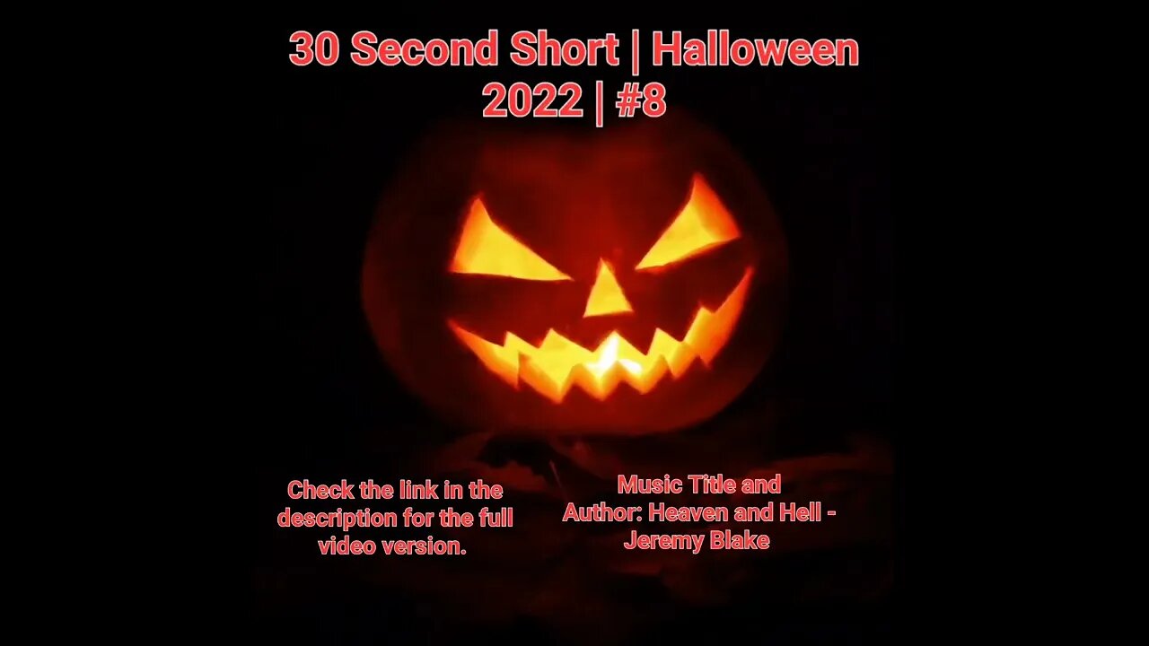 30 Second Short | Halloween 2022 | Halloween Music #Halloween #shorts #halloween2022 #8