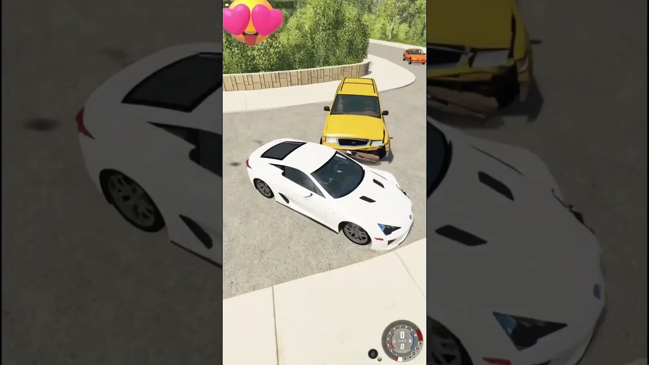 BeamNG car crash #beamngdrive #crashgame #car