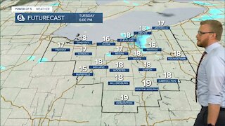 Heavy snow moves out, arctic air arrives