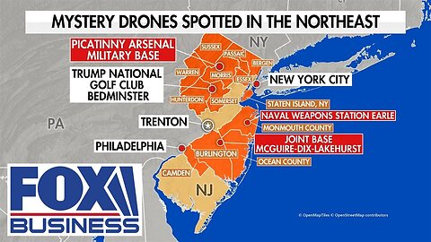 ‘VERY AGGRESSIVE’: Latest updates around suspicious drones in NJ, NY