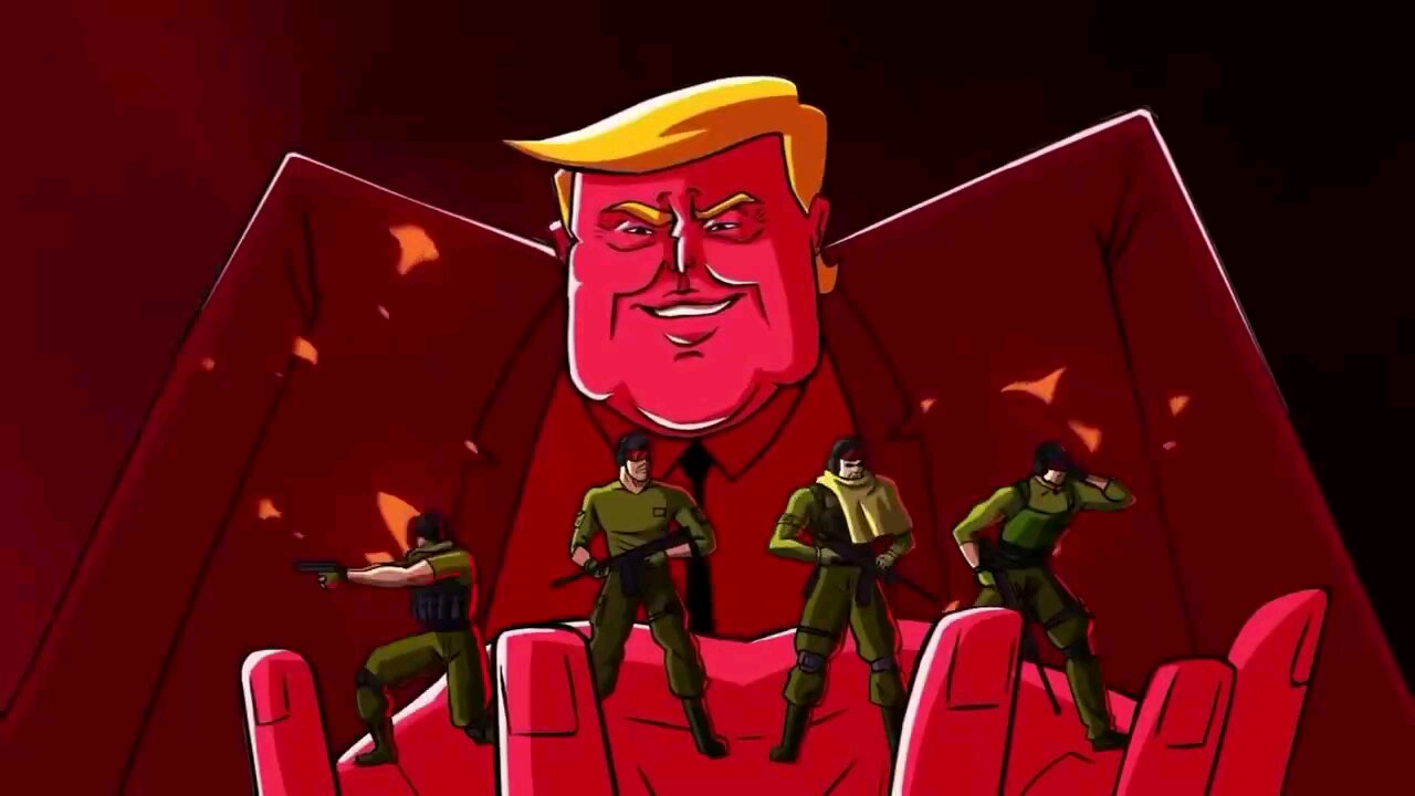 They are actually making cartoons about Dictator Trump