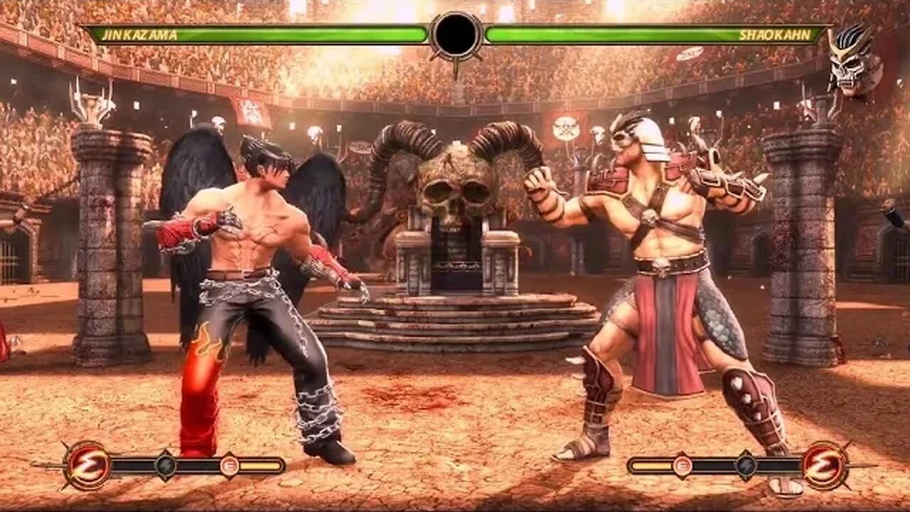 (Mod Devil Jin) VS Shao Khan Mortal Kombat 9 🔥😱🔥