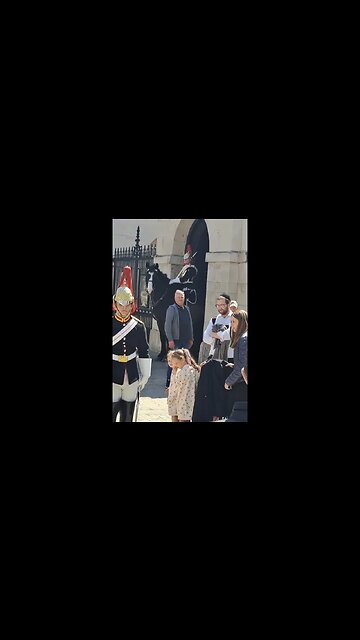 King's guard does not say a word #horseguardsparade