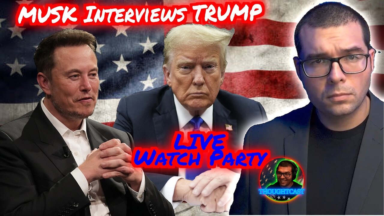 Elon Musk Interviews Donald J Trump LIVE on X. Freethinkers Rebellion Watch Party