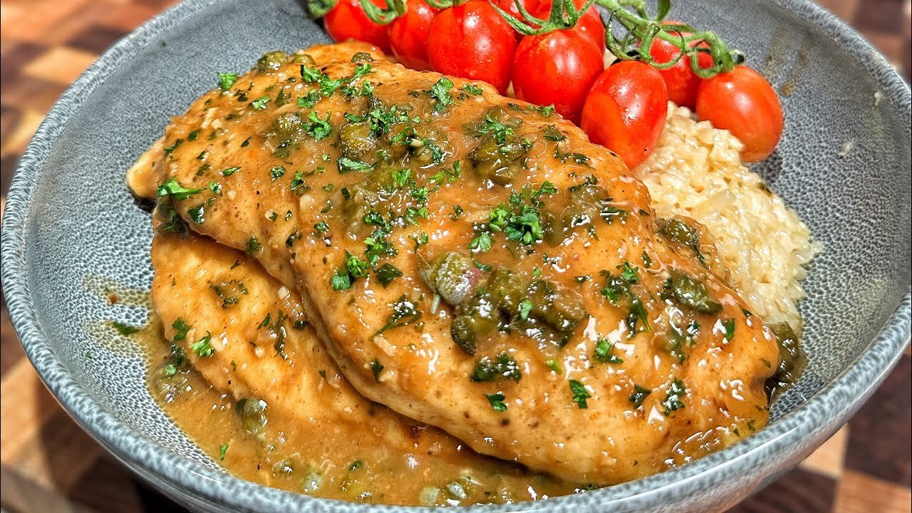 Chicken Piccata - one of my favourite mid-week dinners! 🔥