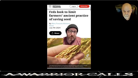 Canada want to remove farmer’s « Privilege » to save their own seeds! WHAT?!!