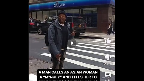 This foundational black American calls Asians monkeys and tells them to get out of his country.