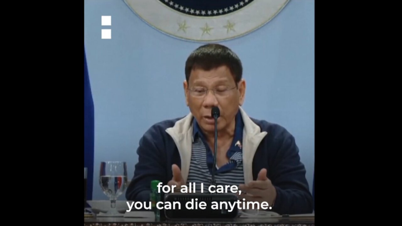 Pres.Duterte to unvaxxed: “Those who do not want it, well, for all I care, you can die anytime”