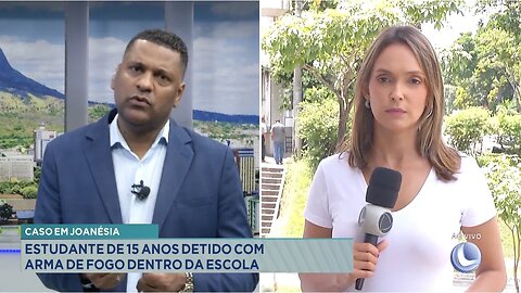 Caso em Joanésia: Estudante de 15 Anos Detido com Arma de Fogo Dentro da Escola.