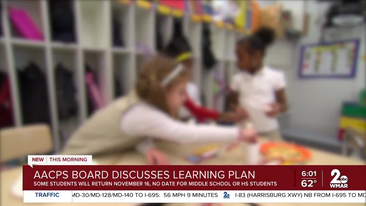 AACPS Board discusses learning plan