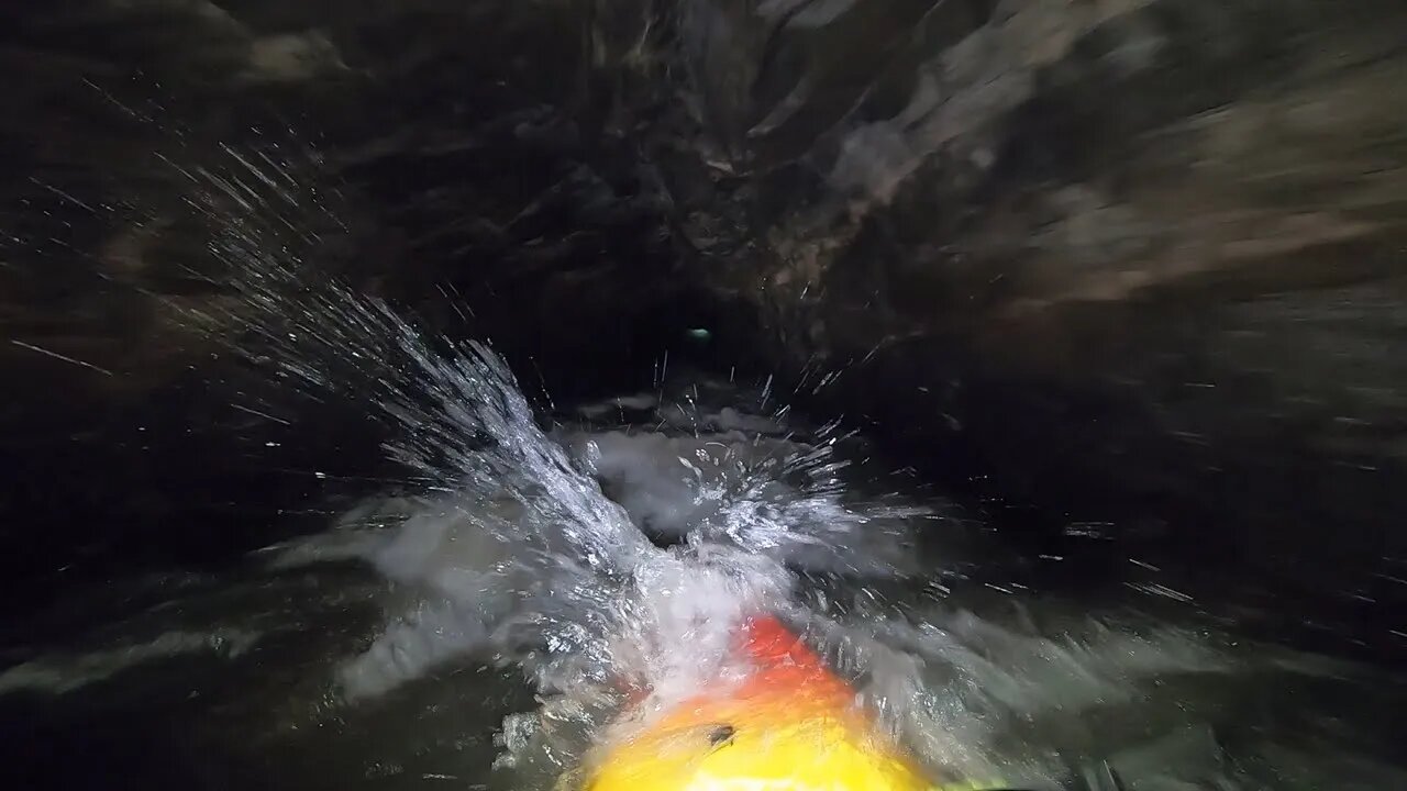 Kayaking Through The Etowah River Mine Tunnel(almost flipped)