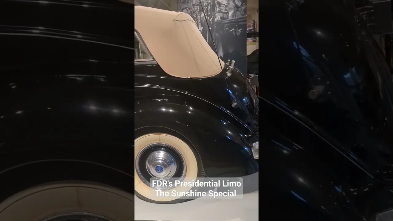 FDR's Presidential Limo This car travelled the world with him during WWII #fdr #Roosevelt #wwii