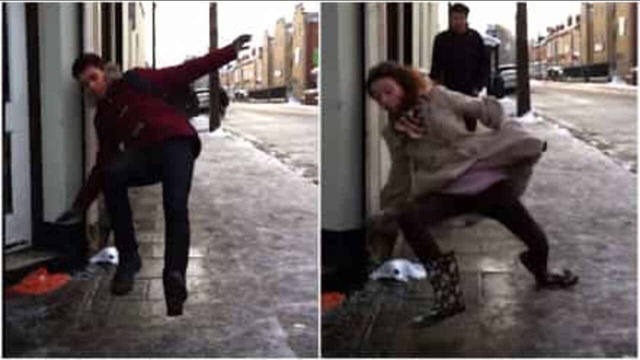 この冬一番危険な道の角