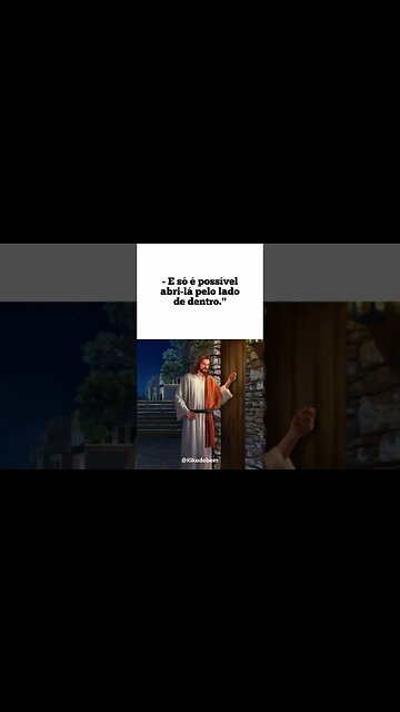 O quadro de Jesus Cristo faltando a fechadura na porta Inscreva-se neste canal e que Deus te abençoe